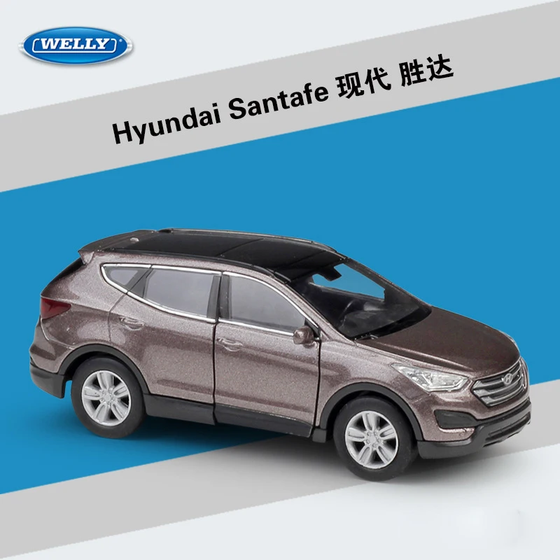 WELLY 1:36 Hyundai Tucson:Santafe:IX35 SUV Выдвижная машина ORV литая модель автомобиля из