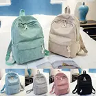 Новинка 2019, Женский вельветовый дорожный Школьный рюкзак, ранец, сумка, сумки для книг, рюкзак на плечо, вместительный