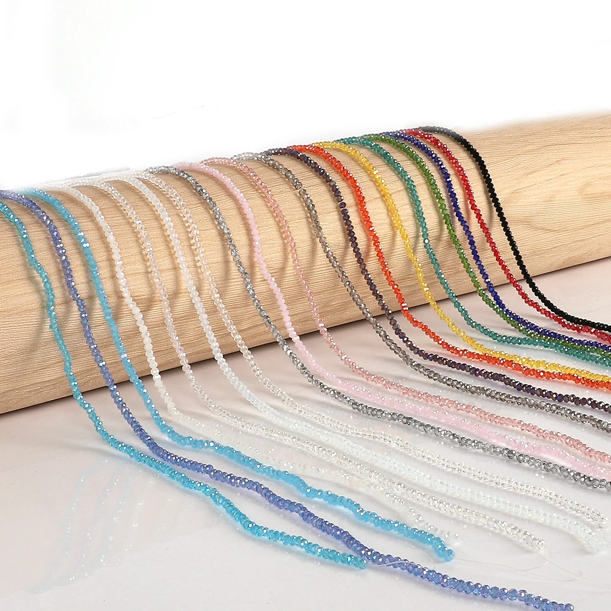 195 шт./пакет 2 мм маленькие хрустальные круглые стеклянные бусины с гранями