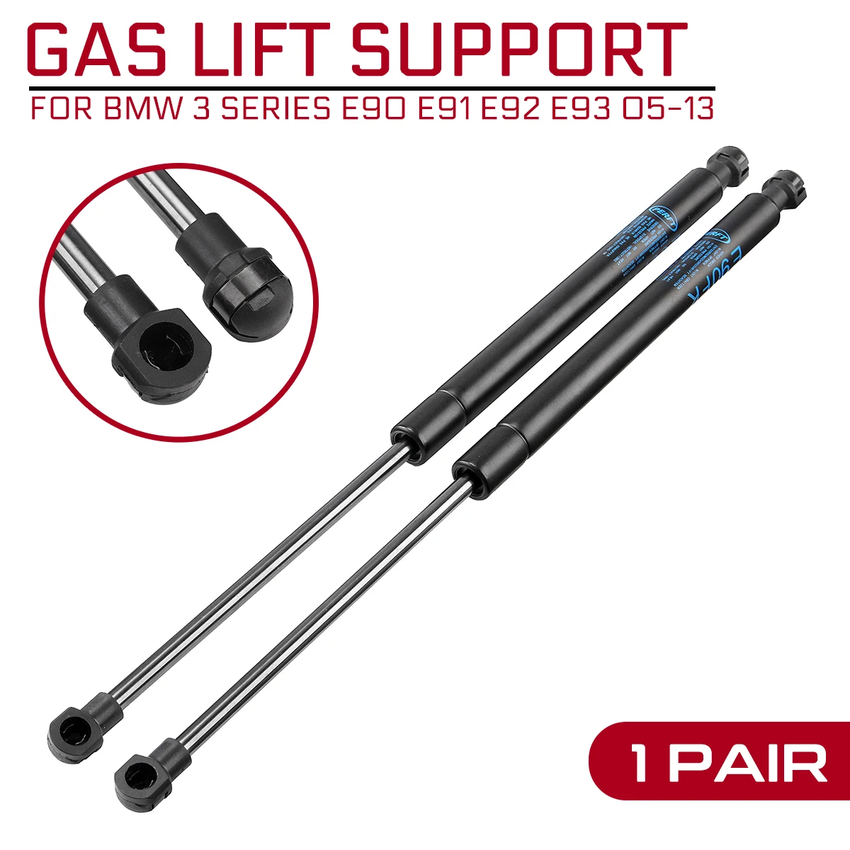 

2pcs Car Front Bonnet Hood Lift Gas Shock Struts Bar Replacement Car Support Rob For BMW 3 Series E90 E91 E92 E93 2005-2013