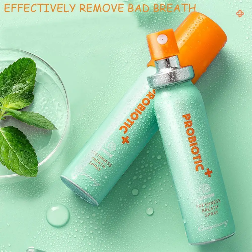 

Ou Liyuan пробиотики, спрей для полости рта, освежитель дыхания, портативный ароматизатор, спрей с лимоном, дезодорант для рта, длительное свида...