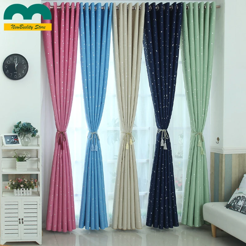 Тканевые занавески в сельском стиле для гостиной столовой спальни со звездами