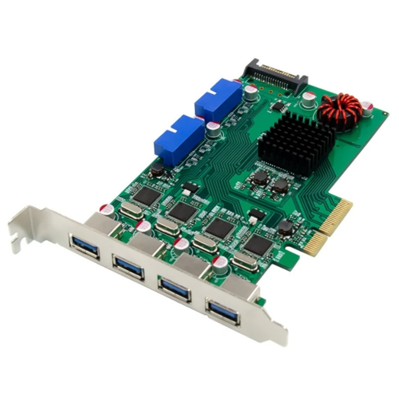 

PCI-E X4 P17C9X2G 8-Port Industrial-Grade USB 3.0 Card Industrial-Grade High-Performance USB Adapter Card for PC
