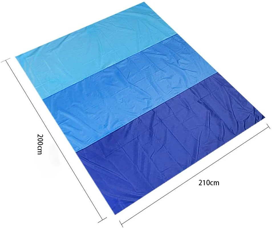 

Large beach mats for travel, hiking and music festivals, sand-free beach sand-proof blankets, lightweight and quick-drying