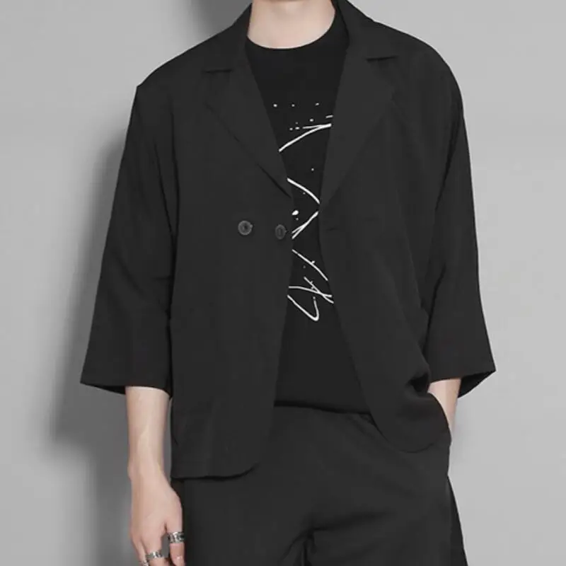 

Горячая/Весна для мужчин новая мода персонализированные пользовательские большие размеры 3/4 рукав сплошной цвет, с отворотом, повседневное...