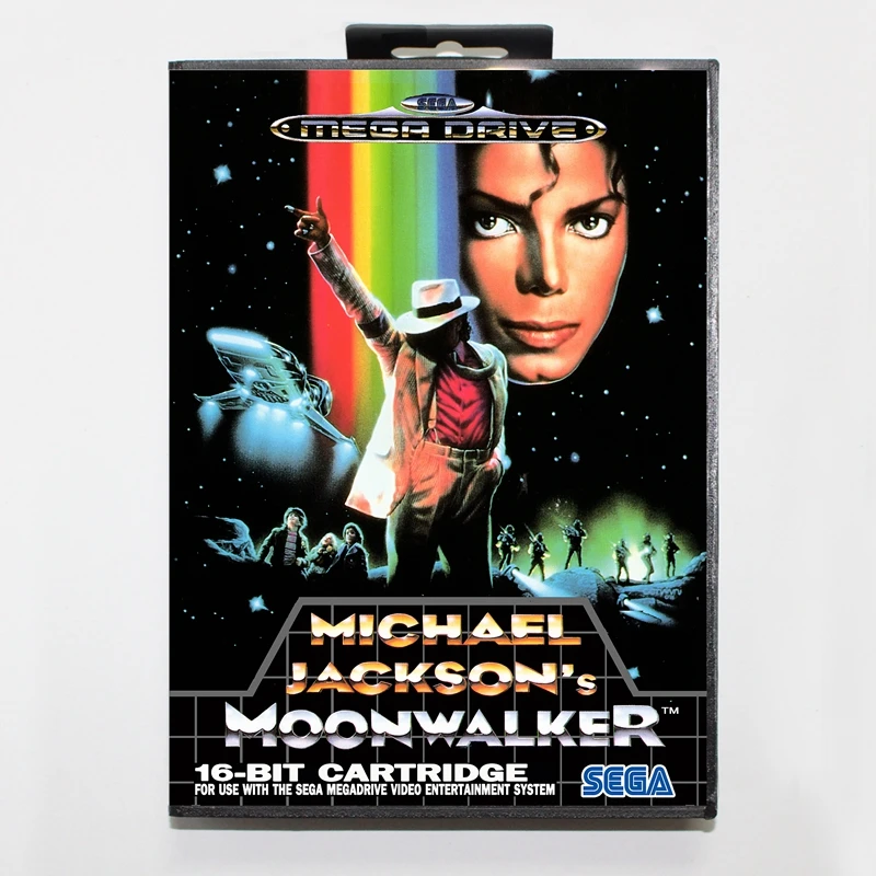 Sega MD игровая карта Moonwalker Micheal Jackson с коробкой для MegaDrive консоль 16 бит