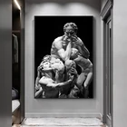 Скульптура Давида, холст, искусство, Настенная декоративная картина для гостиной в скандинавском стиле