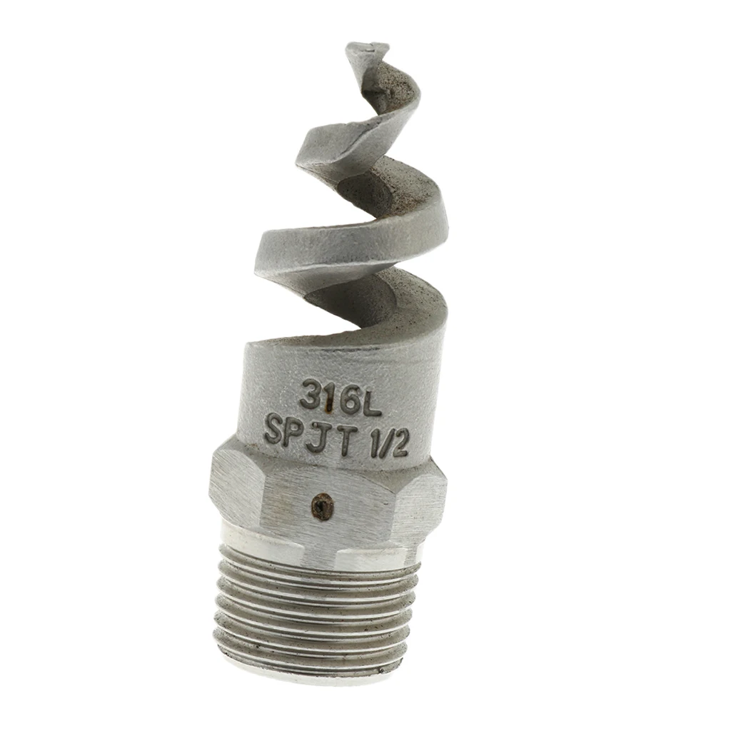 

1/2 inch Male Stainless Steel Spiral Cone Atomization Nozzles Spray Dust Removal, 120 Deg