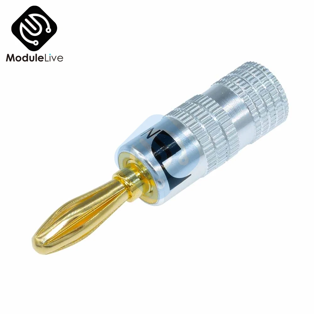Позолоченный динамик Nakamichi штекер банана из чистой меди аудиоразъем звуковой