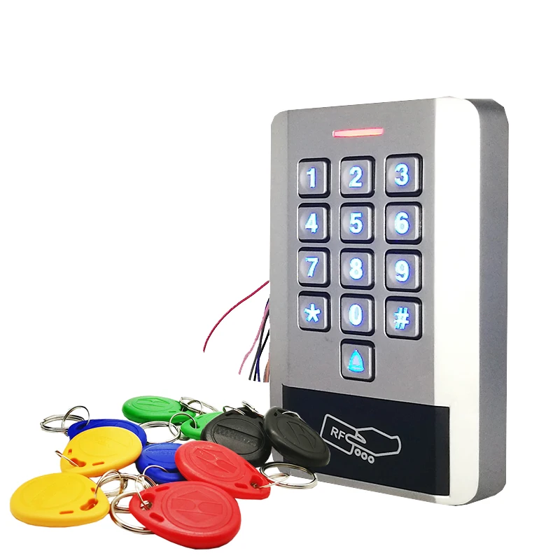 2019 Новая Металлическая водонепроницаемая система контроля доступа Rfid 125 кГц, карта, контроллер дверного замка, контроллер клавиатуры, контр...