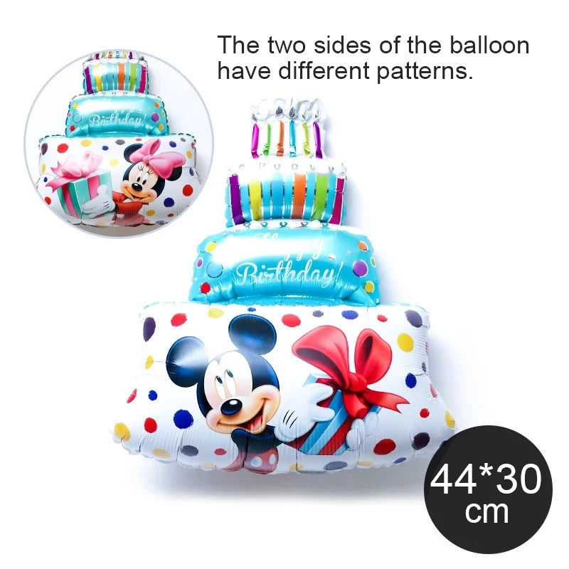blue balloon Тема Минни Мауса, украшение для детской вечеринки на день рождения, вечерние принадлежности с Микки Маусом, подарки для вечеринки на день рождения - Цвет: blue balloon
