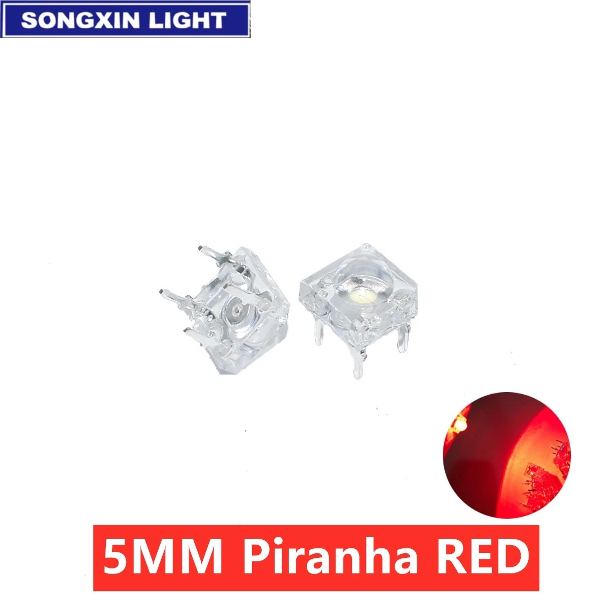 1000pcs F5 5mm Piranha LED White RED Orange RGB Pink Bule Green Yellow Amber Clear Diode Light Emitting Diodes 4-pins | Электронные