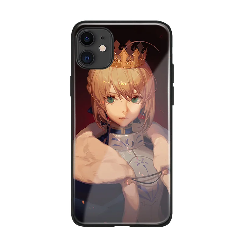 Силиконовый стеклянный чехол для Apple iPhone SE 6 7 8 Plus X XR XS 11 12 Mini Pro max | Мобильные