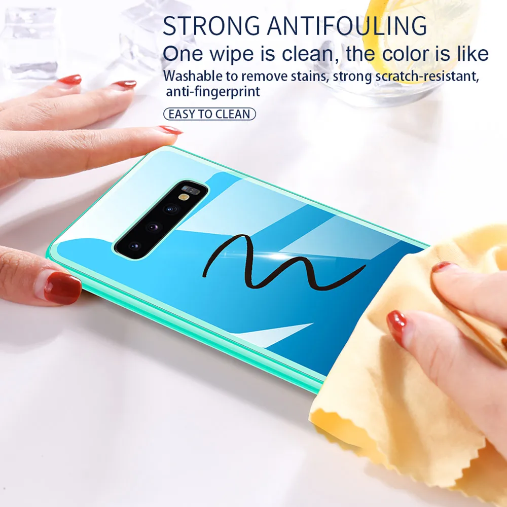 Магнитный адсорбционный чехол ярких цветов для samsung S8 S9 S10 Plus, чехол из закаленного стекла для samsung Galaxy Note 8 9, Магнитный чехол