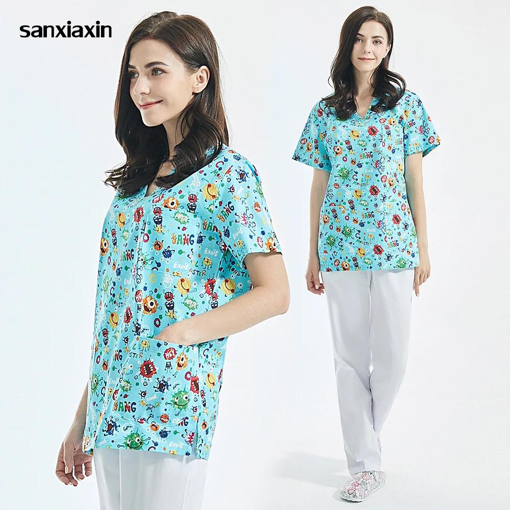 

Топы/брюки для ухода за домашними животными, с коротким рукавом