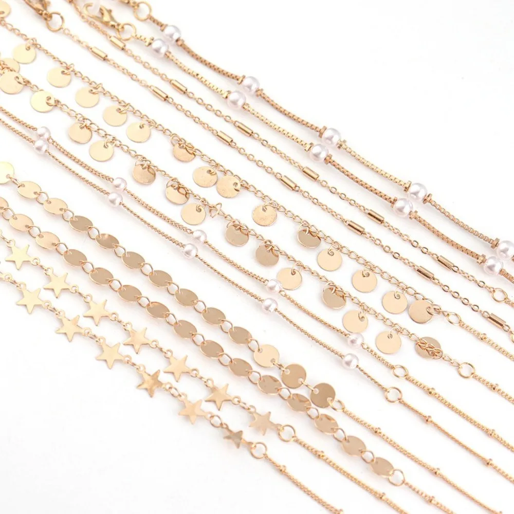 Стеклянная цепочка с нескользящей оправой для очков ожерелье маски на шею