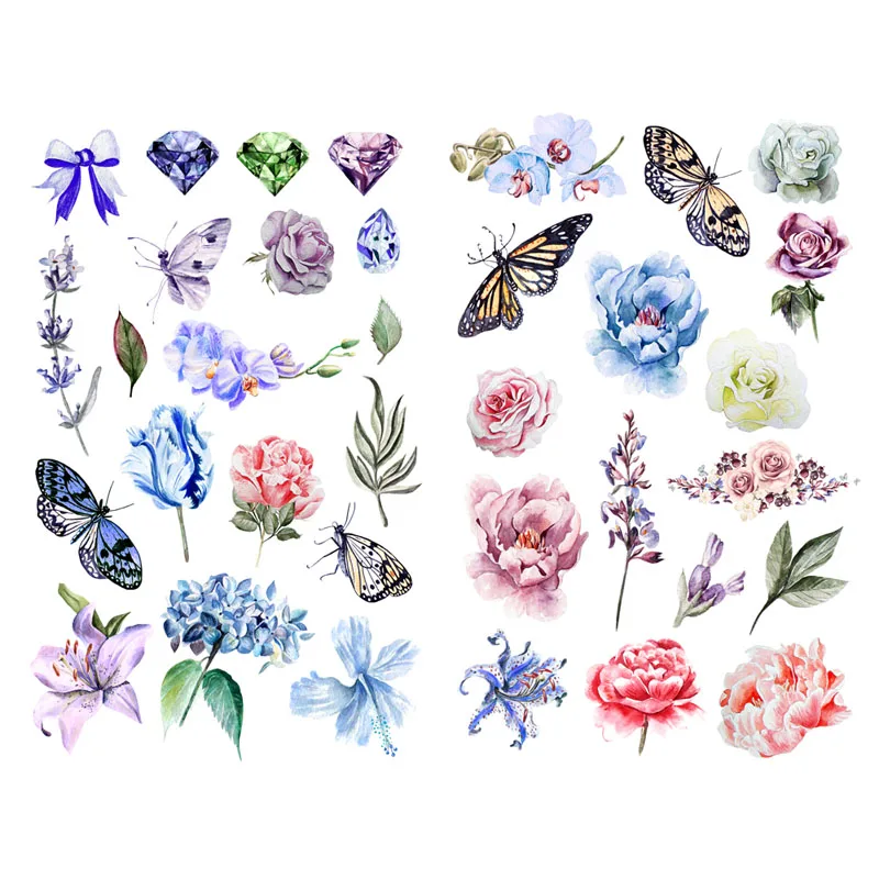 1 шт Пион цветок красочный цветочный декор милые эстетические пули журнал