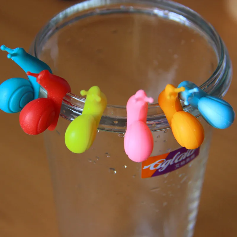 CJ058 милые улитки Форма 10 шт./партия Чай Сумка зажим кофейная кружка в виде ситечки