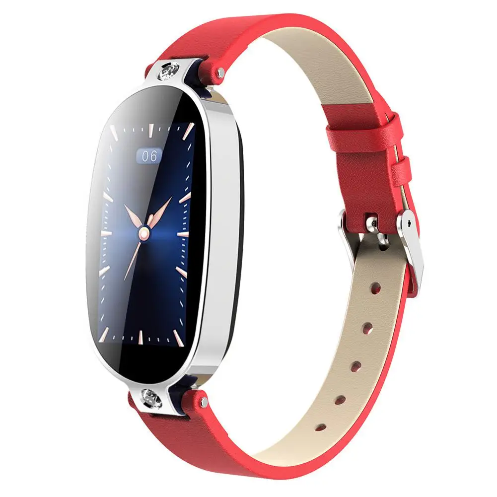 B79 Red Silver B79 женский умный Браслет фитнес-трекер PPG ECG кровяное давление двойной мониторинг сердечного ритма мониторинг сна напоминание о звонке PK S3 S3pro - Цвет: B79 Red Silver