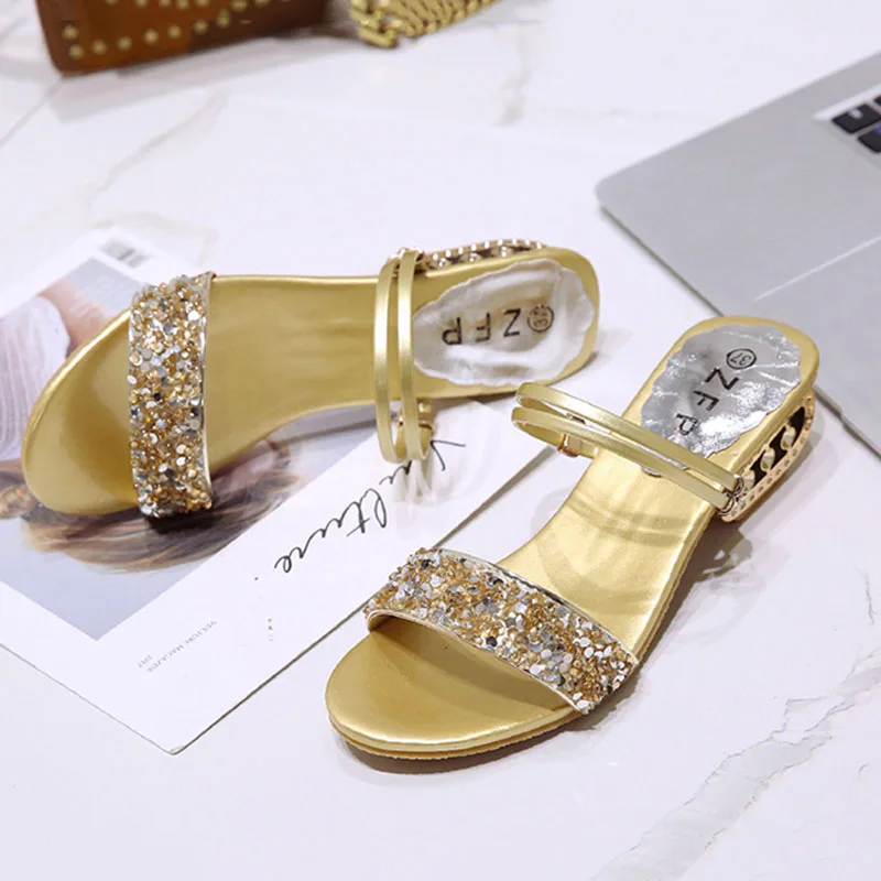 Сандалии женские на среднем каблуке милые Элегантные Простые универсальные