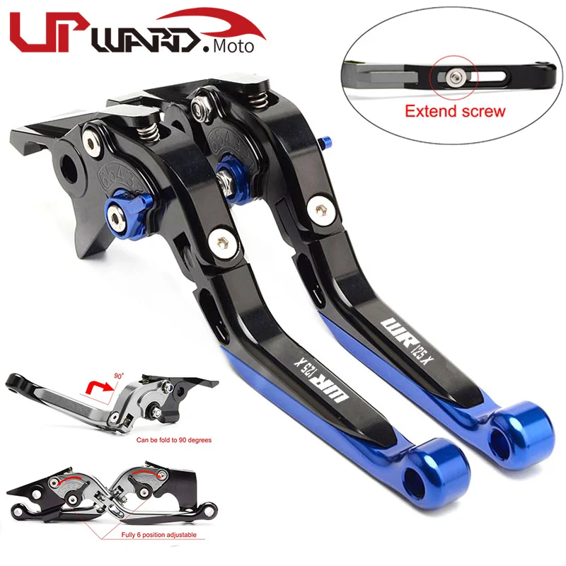 

Fit WR 125X 2012-2016 Clutch Levers For YAMAHA WR125X Folding Extendable Brake Levers