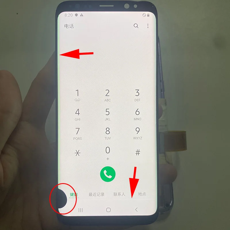 

AMOLED For Samsung Galaxy S8 G950 G950F G950U Touch Screen Digitizer LCD Display With DOt Line For Samsung S8 G950
