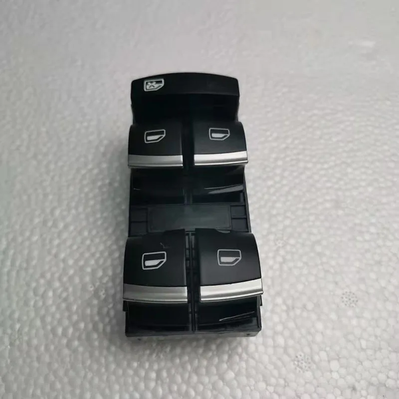 

New Chrome Master Window Switch For Audi A3 8P A4 S4 RS4 B6 B7 A6 S6 RS6 C6 Q7 4F0959851H 4F0 959 851H Button Console