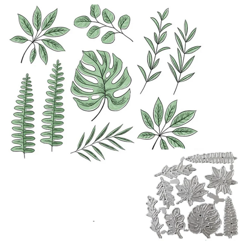

Palm Leaves new Metal Cutting Dies Scrapbooking DIY Album Paper Card Craft Embossing Stencil Dies