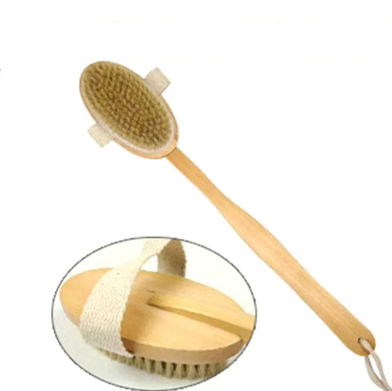 Ванная комната щетки для тела длинной ручкой ванны натуральные кисточки с