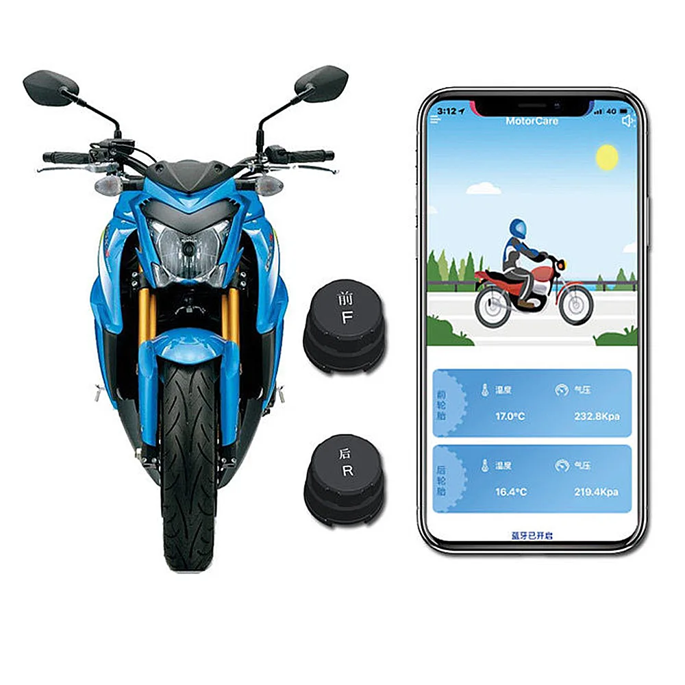 Внешняя портативная мотоциклетная беспроводная система контроля давления в