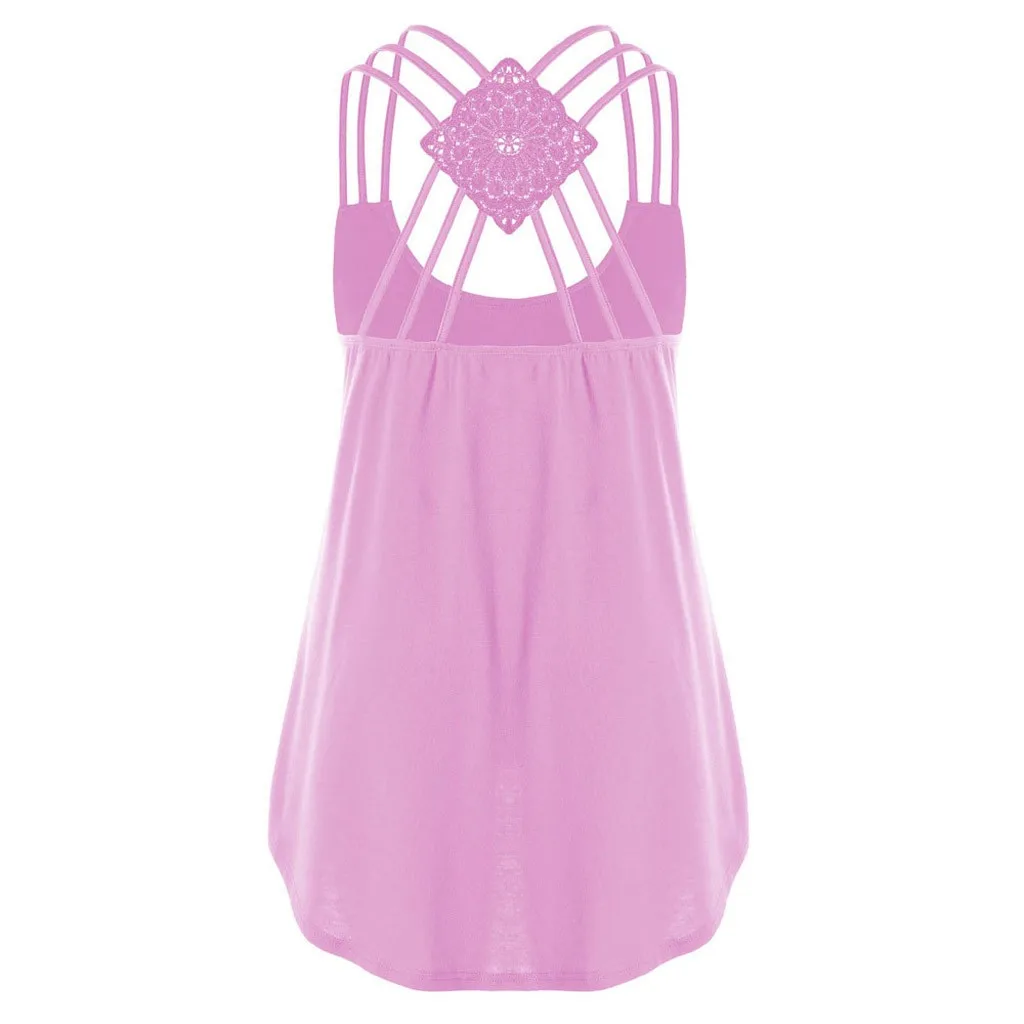 Женская туника топ с круглым вырезом без рукавов|Майки| |