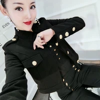 womens jacket windbreakerwomen jacket black fashion small jacket womens korean style foreign style shirt short jacket