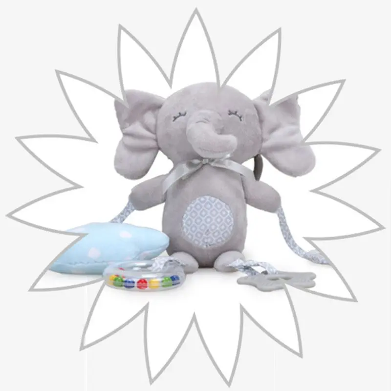 Детские плюшевые игрушки Мультяшные животные погремушка ручной Колокольчик с