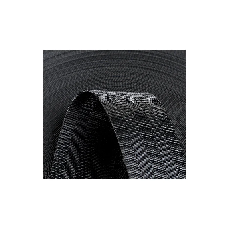 

Black Imitation Nylon Webbing Clothing Luggage Accessories Five Twill Webbing