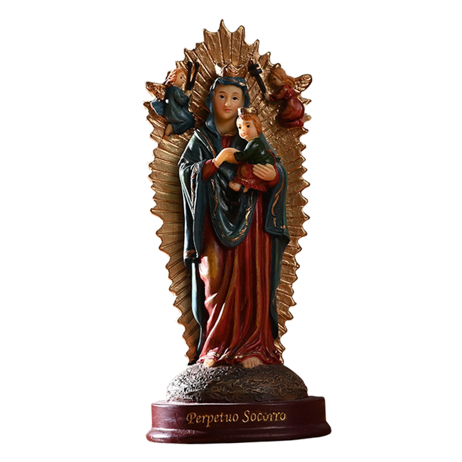 

Catholic Resin Mary Statue Madonna Handmade Virgin Mary Statue Jesus Home Decoration Christmas Gift