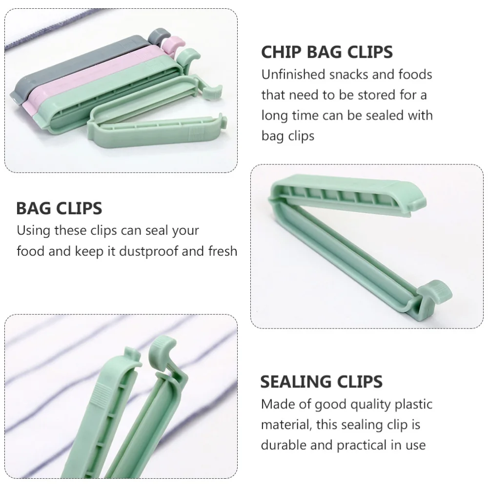 

1 Set 36Pcs Snack Bag Sealing Clips Fresh-keeping Sealing Clips (Assorted Color)