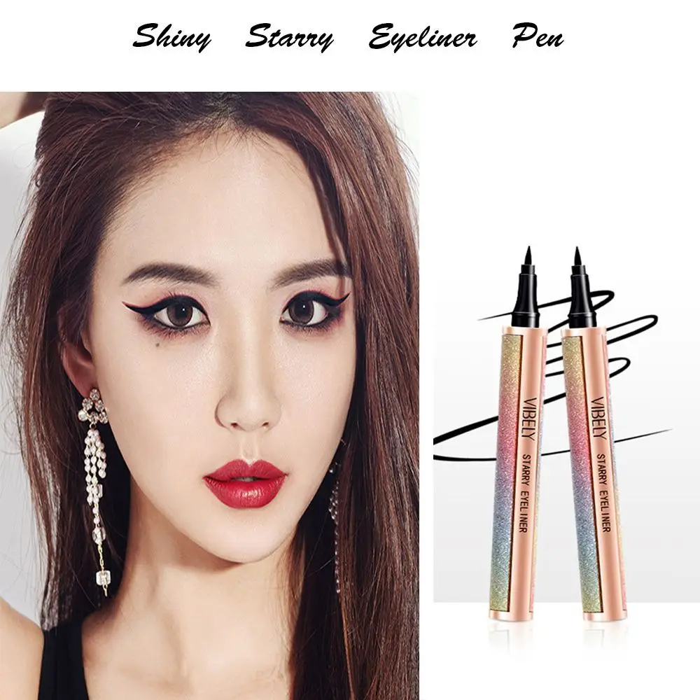 

Waterproof Starry Shiny Quick Drying Liquid Eyeliner Pen Makeup Eye