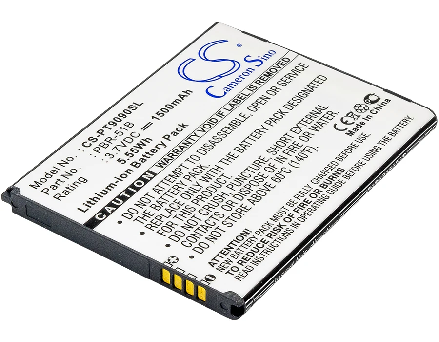 

CS 1500mAh/5.55Wh battery for Pantech Discover, Magnus, P9090 PBR-51B