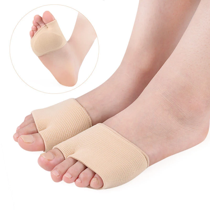 

Forefoot Pads Anti Rubbing Shock Proof Cushion Pad Shoes Insoles Silicone Hallux Valgus Toe Corrector Bunion Foot Care Gel Pads