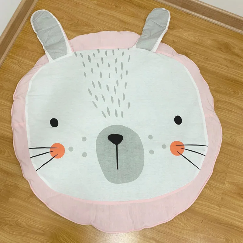 Детские игровые коврики для ползания, ковровое одеяло, хлопковый коврик, Круглый напольный коврик, детский игровой коврик для занятий в тренажерном зале, подарки для новорожденных, малышей