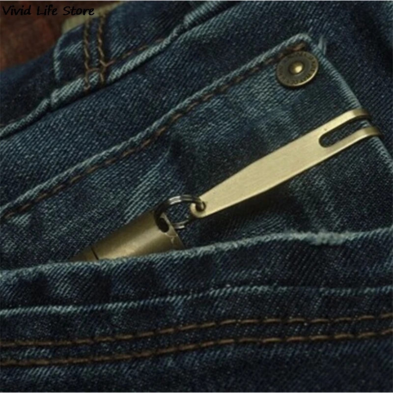 EDC сумка Подвеска зажим с кольцом для ключей карабин нержавеющая сталь открытый