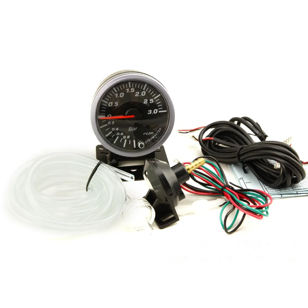 2 5 &quot60 мм 3 0 бар автомобильный повышающий манометр двойной светодиодный