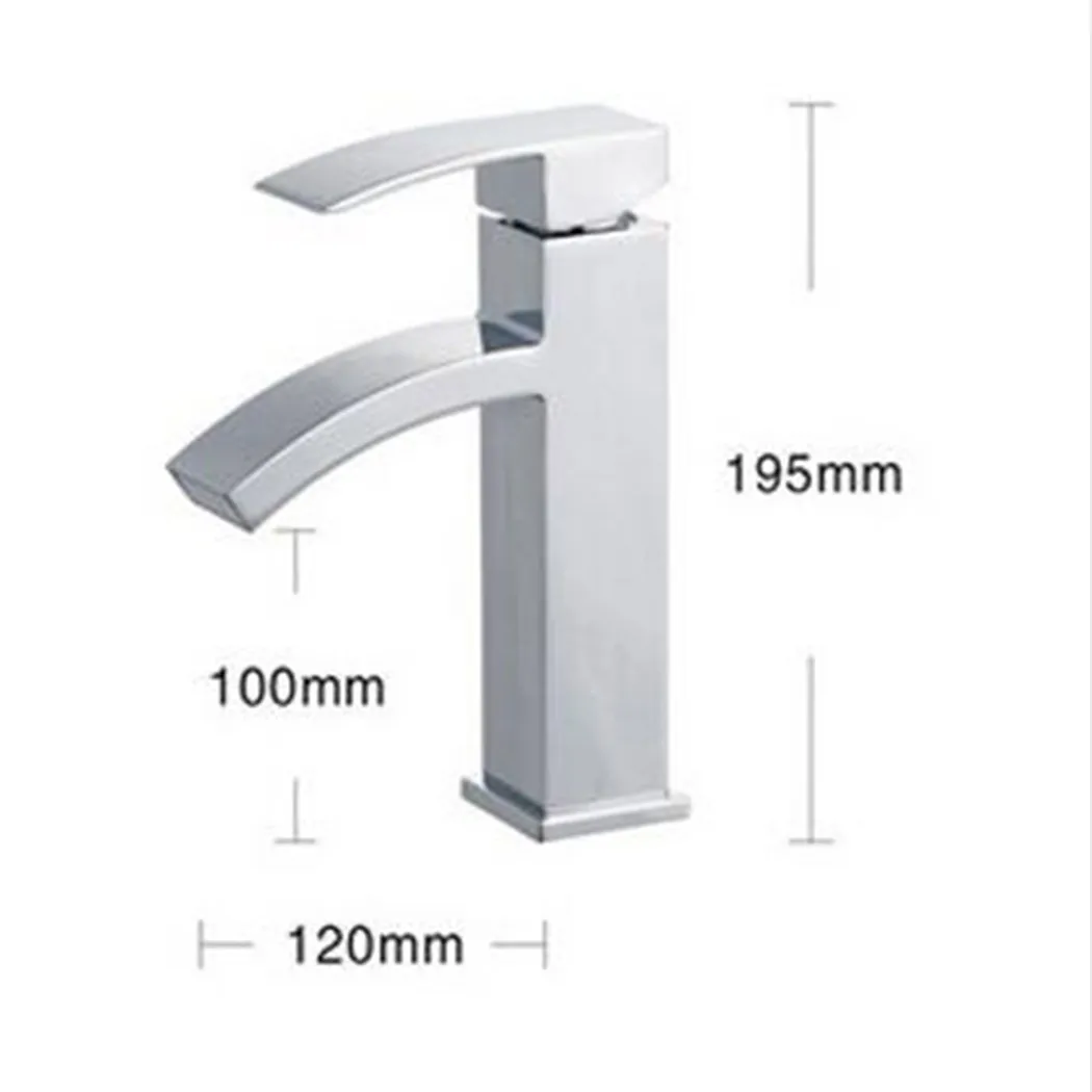 

Смеситель для ванной латунный, кран «Водопад» для раковины, холодной и горячей воды, одна ручка, аксессуар для кухни, столовой, бара