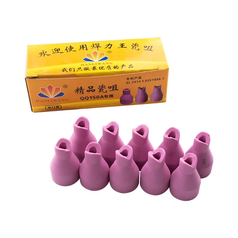 

10pcs Welding Gun Nozzle Alumina Ceramic Nozzle Cups 90 Degree For QQ150 QQ-150a Tig Torch
