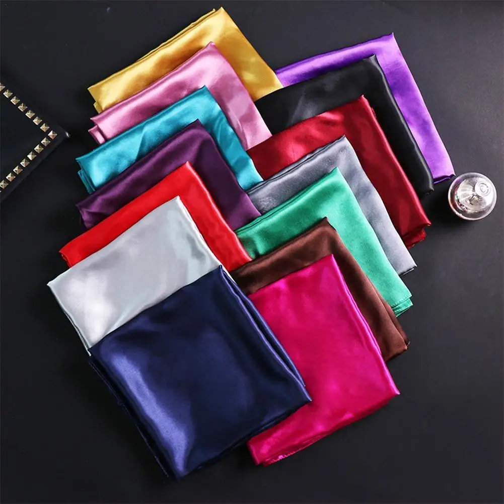 Шелковые шарфы шарф для волос шелковые банданы квадратные шарфы-кешью шейный