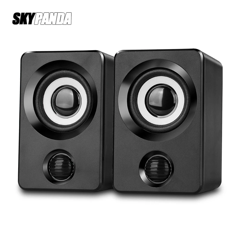 

AUX Mini Computer Speakers USB Powered 1.3m Wired 1 Pair Bass Stereo Speakers for Laptop Desktop Phone 3W*2 Powerful Loudspeaker