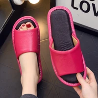 summer women designer home sandals fashion genuine leather slip on slippers female designe indoor slides ladides men flip flops