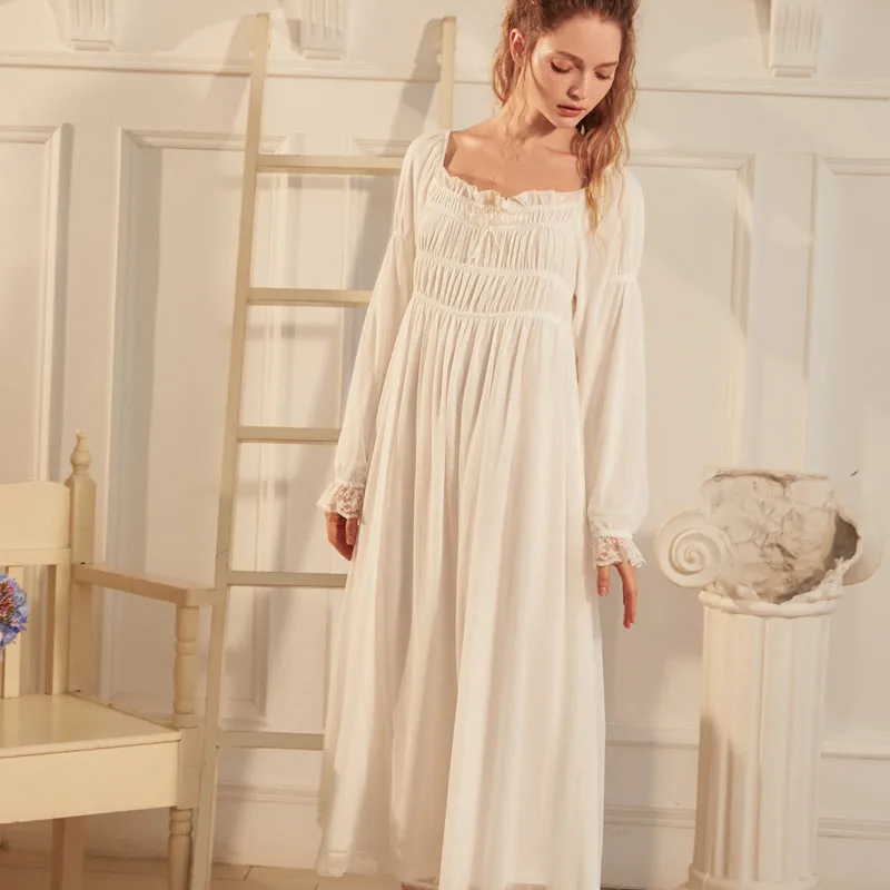 

Sexy Sleepwear Solid Nightgowns Female Sweet Princess Sleeping Home Dress Lady Solid Sexy Nightdress Sleepwear T909