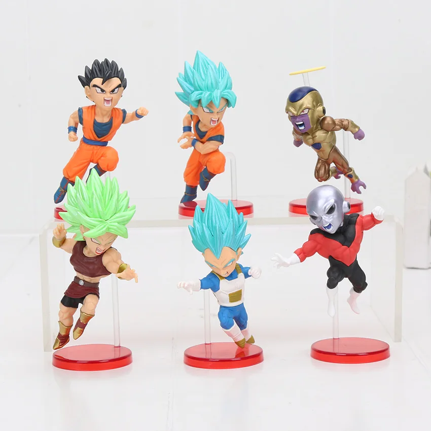6 шт./компл. 5-7 см Dragon Ball Z Фос Сон Гоку Сын Гохан Вегета пикколо Kuririn Мастер Роши ПВХ, Коллекционная модель, футболка с рисунком персонажей игры «подарки - Цвет: 8 opp bag