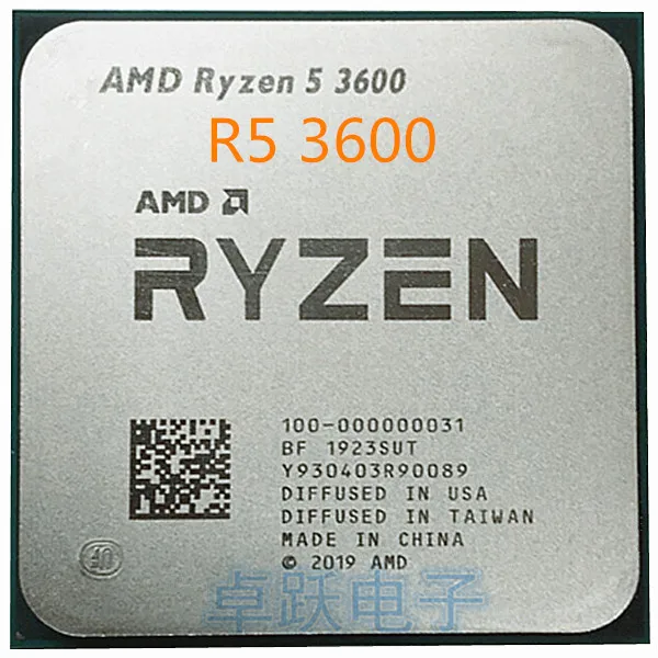 AMD Ryzen 5 3600 R5 3600 de 3,6 GHz 6-ядерный 12-Hilo de procesador de cpu 7NM 65W L3 = 32M de 100-000000031 zócalo de AM4